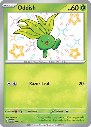 Oddish (PAF-092) (Holofoil)