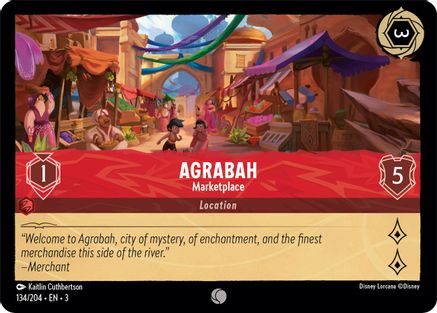 Agrabah - Marketplace (3-134) (Cold Foil)