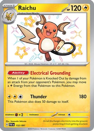Raichu (PAF-132) (Holofoil)