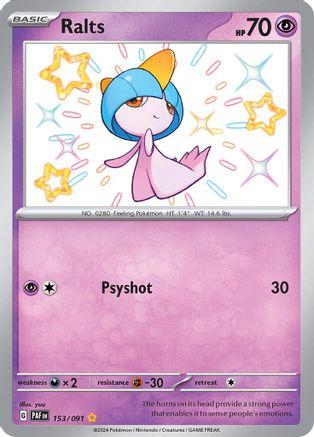 Ralts (PAF-153) (Holofoil)