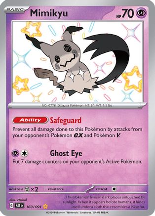 Mimikyu -160/091 (PAF-160) (Holofoil)