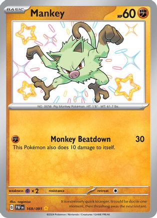 Mankey (PAF-169) (Holofoil)