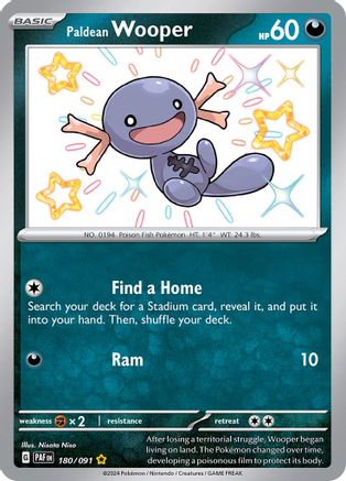 Paldean Wooper (PAF-180) (Holofoil)