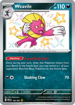 Weavile (PAF-183) (Holofoil)