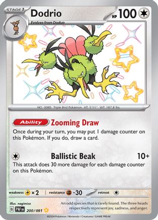 Dodrio (PAF-200) (Holofoil)