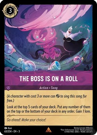 The Boss is on a Roll (3-063) (Cold Foil)
