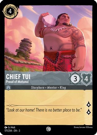 Chief Tui - Proud of Motunui (3-171) (Cold Foil)