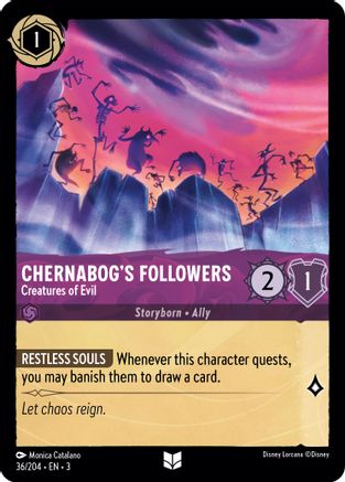 Chernabog's Followers - Creatures of Evil (3-036) (Cold Foil)