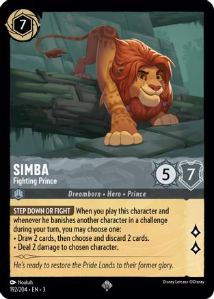Simba - Fighting Prince (3-192) (Cold Foil)
