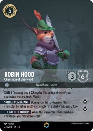 Robin Hood - Champion of Sherwood (Enchanted) (3-221) (Holofoil)