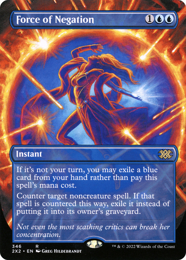 Force of Negation (2X2-346) (Borderless) (Foil)