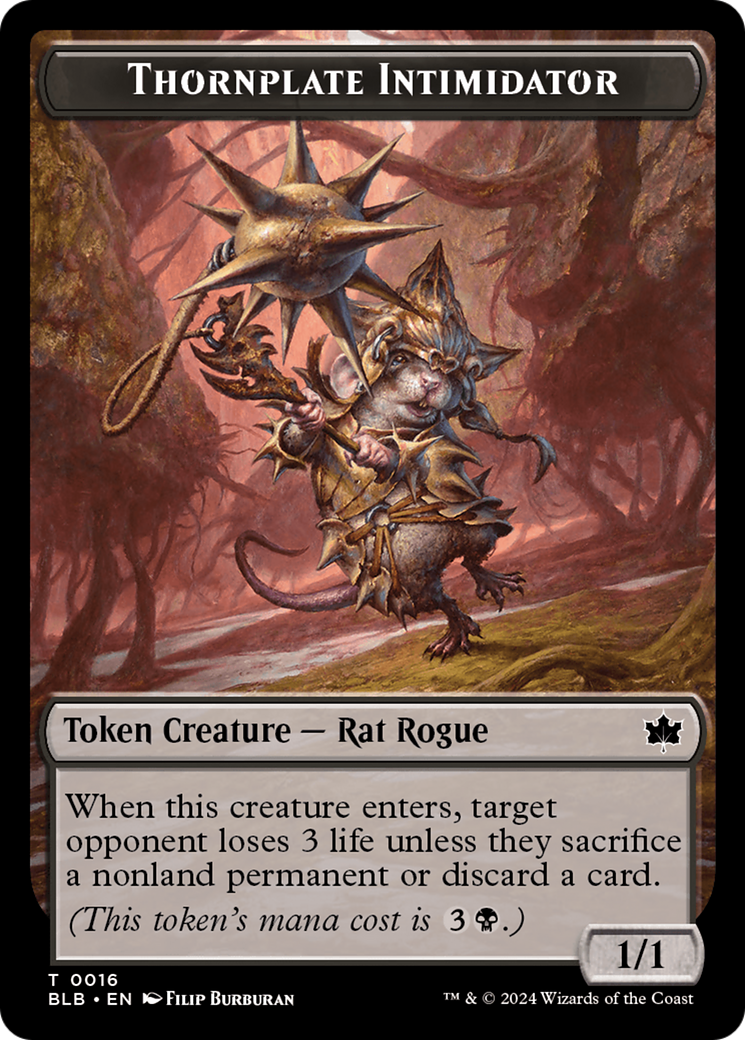 Thornplate Intimidator Token (BLB-016)
