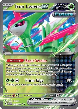 Iron Leaves ex (TEF-025) (Holofoil)