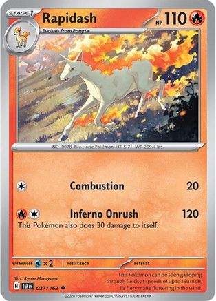 Rapidash (TEF-027) (Reverse Holofoil)