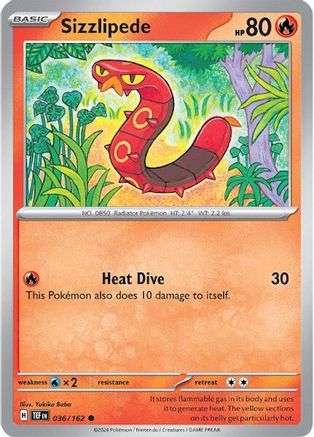 Sizzlipede (TEF-036) (Reverse Holofoil)