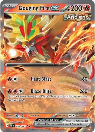 Gouging Fire ex (TEF-038) (Holofoil)
