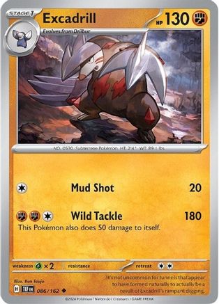 Excadrill (TEF-086) (Reverse Holofoil)