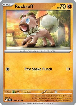 Rockruff (TEF-089) (Reverse Holofoil)