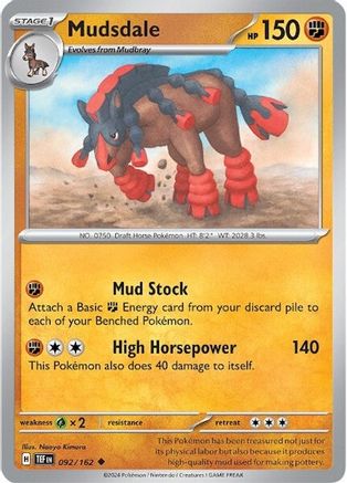Mudsdale (TEF-092) (Reverse Holofoil)