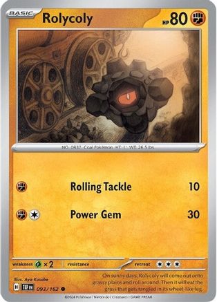 Rolycoly (TEF-093) (Reverse Holofoil)