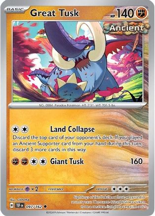 Great Tusk (TEF-097) (Reverse Holofoil)