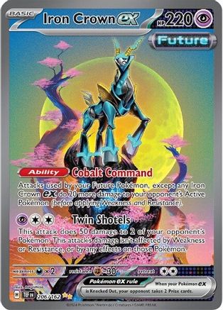 Iron Crown ex (TEF-206) (Holofoil)