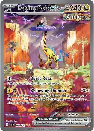 Raging Bolt ex (TEF-208) (Holofoil)