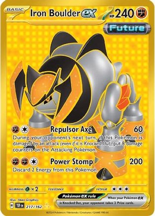 Iron Boulder ex (TEF-217) (Holofoil)