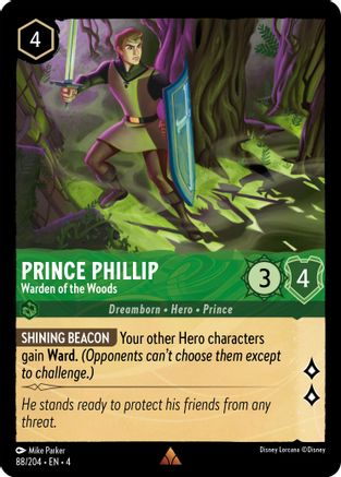 Prince Phillip - Warden of the Woods (4-088) (Cold Foil)