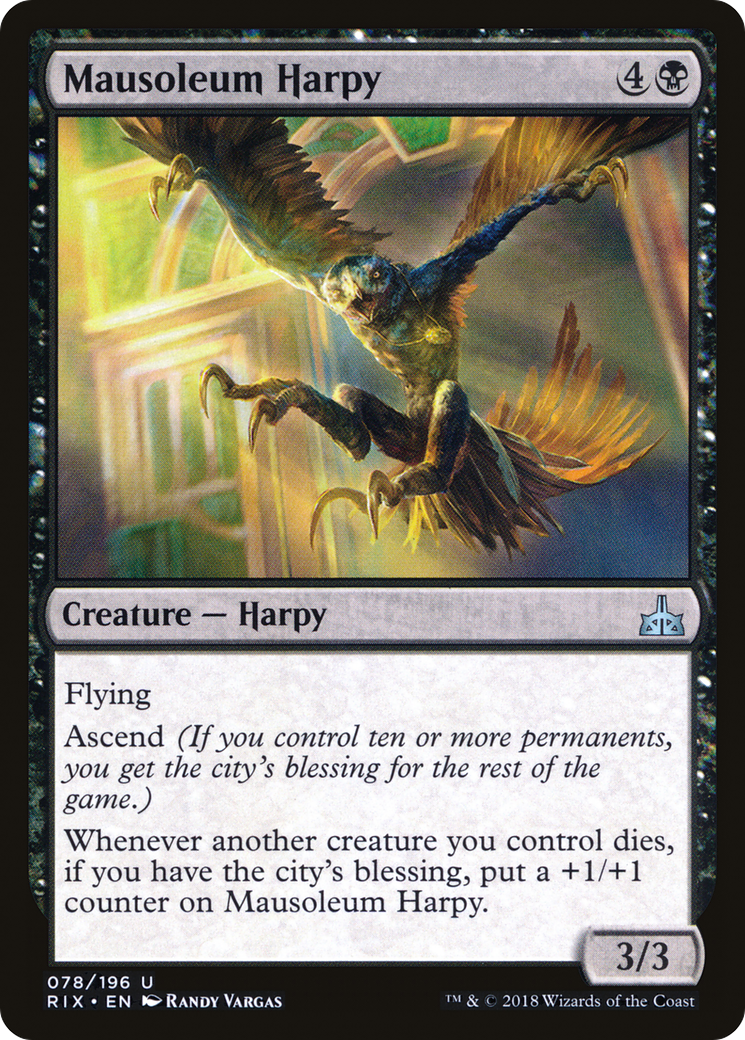 Mausoleum Harpy (RIX-078) (Foil)