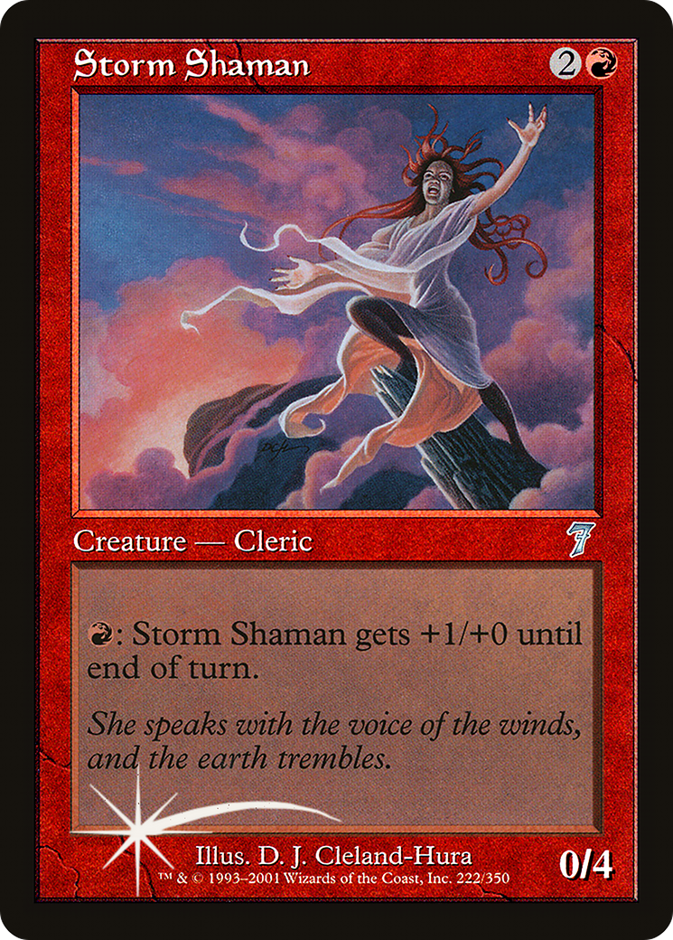 Storm Shaman (7ED-222★) (Foil)