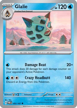 Glalie (TWM-052) (Reverse Holofoil)
