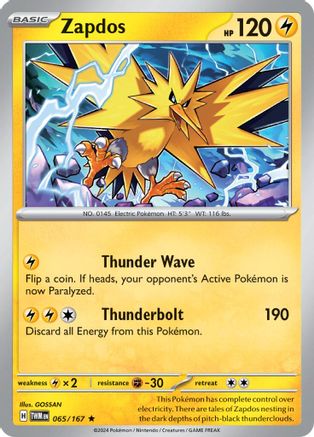 Zapdos (TWM-065) (Reverse Holofoil)