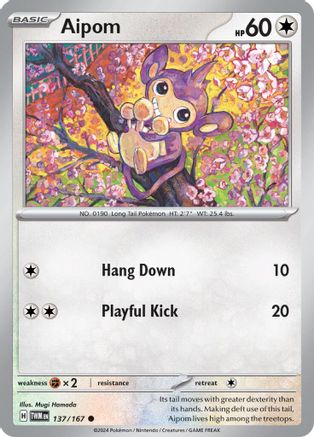 Aipom (TWM-137) (Reverse Holofoil)
