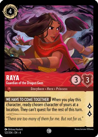 Raya - Guardian of the Dragon Gem (4-122) (Cold Foil)