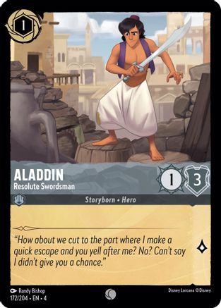 Aladdin - Resolute Swordsman (4-172) (Cold Foil)