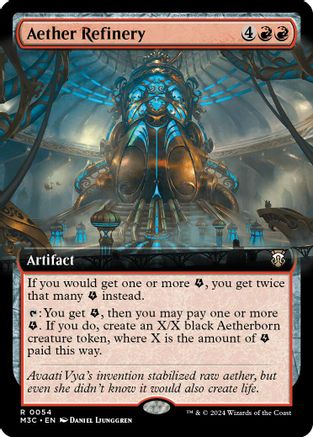 Aether Refinery (Extended Art) (Ripple Foil) (M3C-054)