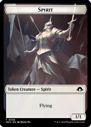 Phyrexian Germ // Spirit (0008) Double-Sided Token (MH3-16 // 8) (Foil)