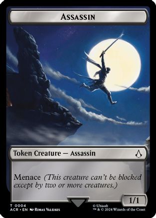 Assassin // Treasure Double-Sided Token (ACR-4 // 6) (Foil)