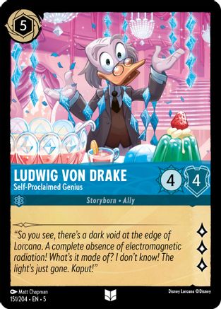 Ludwig Von Drake - Self-Proclaimed Genius (5-151) (Cold Foil)