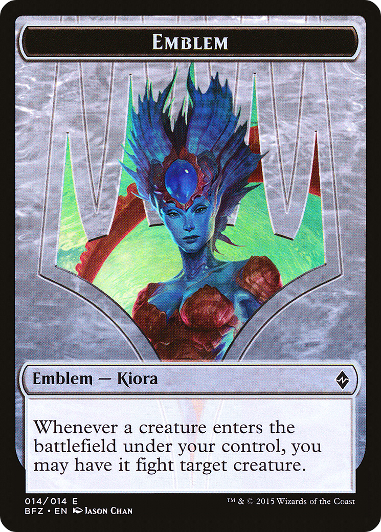 Kiora, Master of the Depths Emblem (BFZ-014)