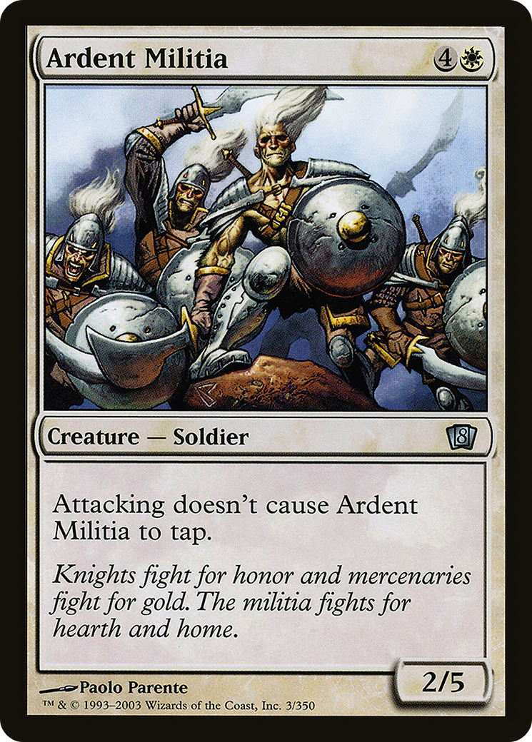 Ardent Militia (8ED-003★) (Foil)
