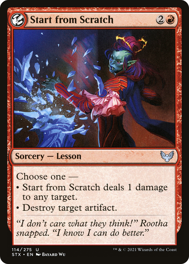 Start from Scratch (STX-114)