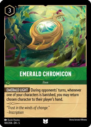 Emerald Chromicon (5-100) (Cold Foil)