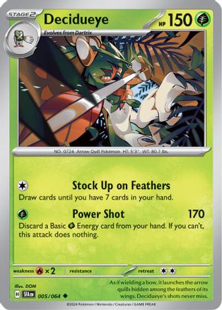 Decidueye (SFA-005) (Reverse Holofoil)