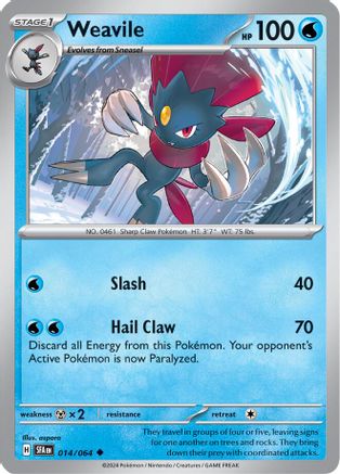 Weavile (SFA-014) (Reverse Holofoil)