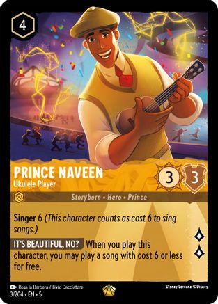 Prince Naveen - Ukulele Player (5-003) (Cold Foil)