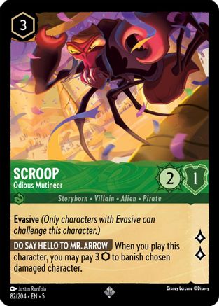 Scroop - Odious Mutineer (5-082) (Cold Foil)