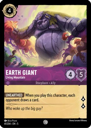 Earth Giant - Living Mountain (5-041) (Cold Foil)