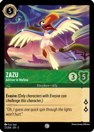 Zazu - Advisor to Mufasa (5-072)